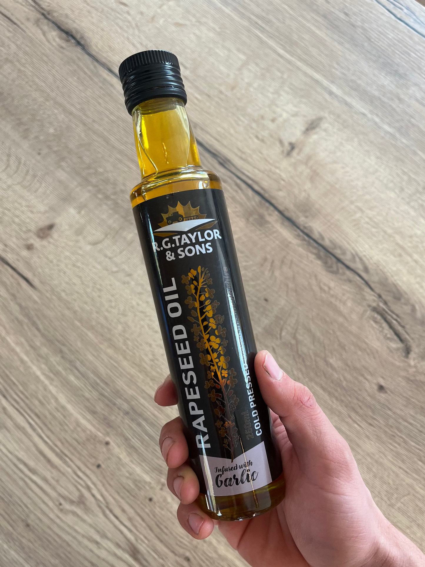 Garlic Infused Cold Pressed Rapeseed Oil
